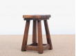 Antic swedish pine stool