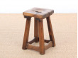 Antic swedish pine stool