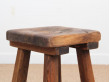 Antic swedish pine stool