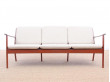 Mid-century modern sofa 3 seats by Ole Wanscher model PJ112