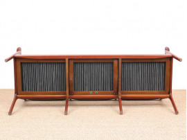 Mid-century modern sofa 3 seats by Ole Wanscher model PJ112