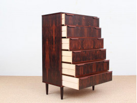 Danish Modern chest of drawers in Rio rosewood