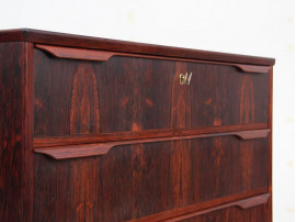 Danish Modern chest of drawers in Rio rosewood