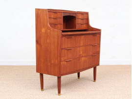 Mid-Century modern secretary in teak