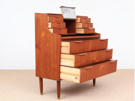 Mid-Century modern secretary in teak