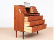 Mid-Century modern secretary in teak