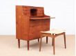 Mid-Century modern secretary in teak