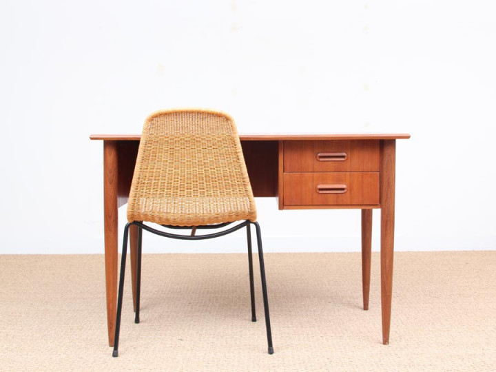 Mid-Century modern small standing desk in teak