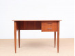 Mid-Century modern small standing desk in teak