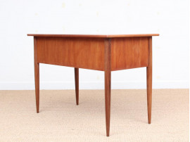 Mid-Century modern small standing desk in teak