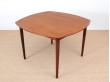 Mid-Century modern dining table in teak by H. W. Klein, 4/10 seats