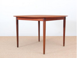 Mid-Century modern dining table in teak by H. W. Klein, 4/10 seats