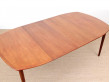 Mid-Century modern dining table in teak by H. W. Klein, 4/10 seats