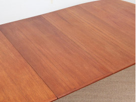 Mid-Century modern dining table in teak by H. W. Klein, 4/10 seats