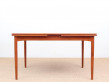 Mid-Century modern dining table in teak by Borge Mogensen, 6/10 seats. 