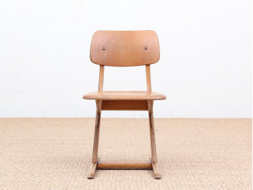 Mid century modern german school chair by Casala