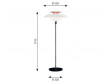 Mid-Century  modern scandinavian floor lamp PH 80 by Poul Henningsen for Louis Poulsen