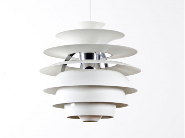 Mid-Century  modern scandinavian pendant lamp PH Snowball by Poul Henningsen for Louis Poulsen