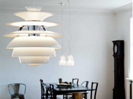 Mid-Century  modern scandinavian pendant lamp PH Snowball by Poul Henningsen for Louis Poulsen