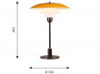 Mid-Century  modern scandinavian table lamp PH 31⁄2-21⁄2 aluminium & glass by Poul Henningsen for Louis Poulsen