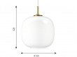 Suspension scandinave Radiohus VL45 Ø 25 cm. Edition neuve