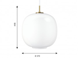 Suspension scandinave Radiohus VL45 Ø 37 cm. Edition neuve