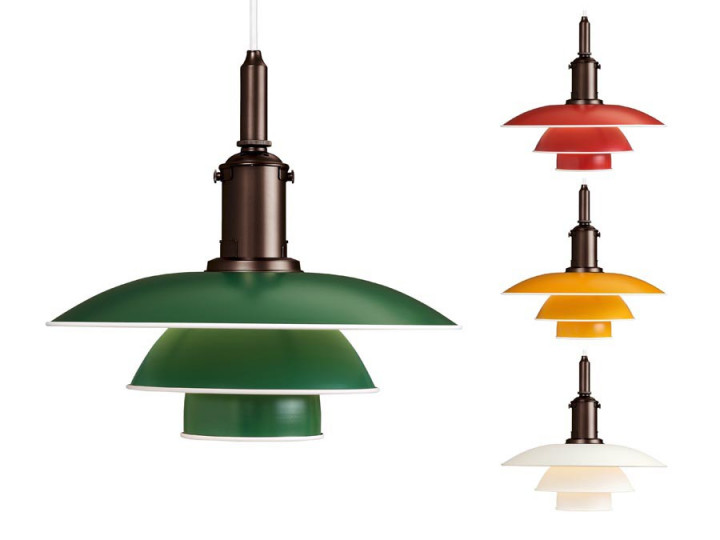 Mid-Century  modern scandinavian table lamp PH 31⁄2-3 aluminium by Poul Henningsen for Louis Poulsen.