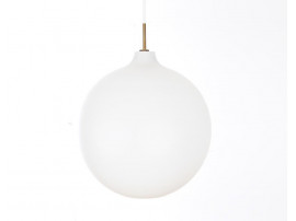 Danish mid-century modern pendant light in opal model Wohlert 40 cm