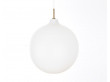 Danish mid-century modern pendant light in opal model Wohlert 40 cm