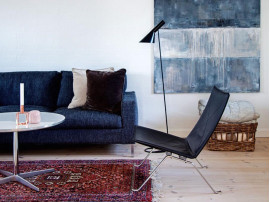 Mid-Century  modern scandinavian floor lamp AJ black by Arne Jacobsen for Louis Poulsen.
