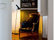 Mid-Century  modern scandinavian floor lamp AJ black by Arne Jacobsen for Louis Poulsen.