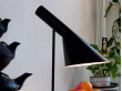 Mid-Century  modern scandinavian floor lamp AJ black by Arne Jacobsen for Louis Poulsen.