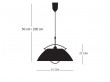 Mid-Century  modern scandinavian pendant lamp L037 by Hans Wegner, with cable lift.