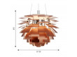 Mid-Century  modern scandinavian pendant lamp PH Artichoke copper, 4 sizes, by Poul Henningsen for Louis Poulsen