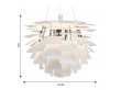 Suspension scandinave PH Artichoke blanche. Edition neuve