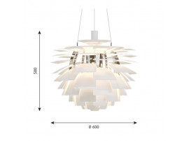 Suspension scandinave PH Artichoke blanche. Edition neuve