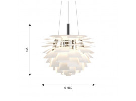 Suspension scandinave PH Artichoke blanche. Edition neuve