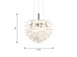 Suspension scandinave PH Artichoke blanche. Edition neuve