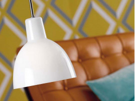 Mid-Century  modern scandinavian pendant lamp Toldbod in glass for Louis Poulsen (2 sizes)