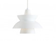 Mid-Century  modern scandinavian pendant lamp Doo-Wop white by Louis Poulsen