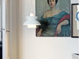 Mid-Century  modern scandinavian pendant lamp Doo-Wop white by Louis Poulsen
