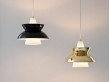 Suspension scandinave  en Doo-Wop ou « Navy Pendant » blanche. Edition neuve