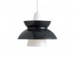 Suspension scandinave  en Doo-Wop ou « Navy Pendant » blanche. Edition neuve