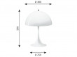 Mid-Century  modern scandinavian table lamp Panthella by Poul Henningsen for Louis Poulsen