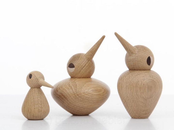 Bird Family in oak or smoked oak by Kristian Vedel for Architectmade. New realese.