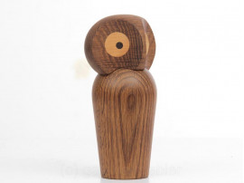 Large Owl in smaked oak by Paul Anker Hansen. New edition