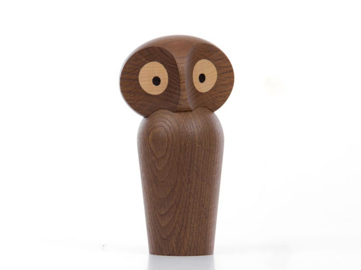 Large Owl in smaked oak by Paul Anker Hansen. New edition