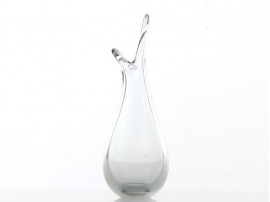 Mid century modern scandinavian vase in glass by Per Lütken