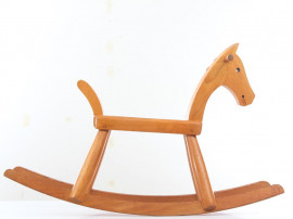 Mid century modern scandinavian rocking horse by Kay Bojesen