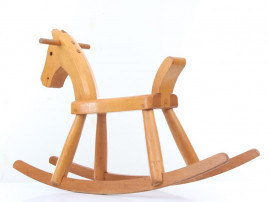 Mid century modern scandinavian rocking horse by Kay Bojesen